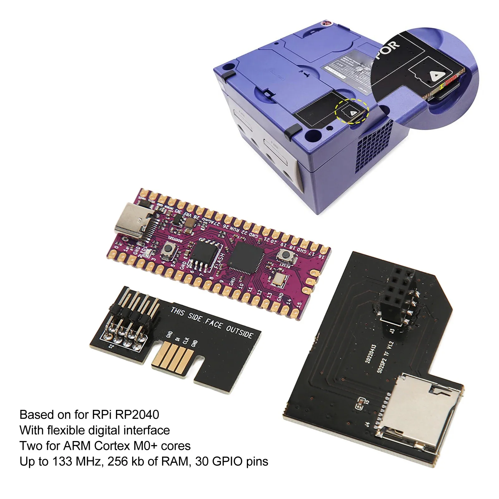 Microcontroller Board Plug and Play Dual  Multiple Software Support Microcontroller Module Professional for Game Console