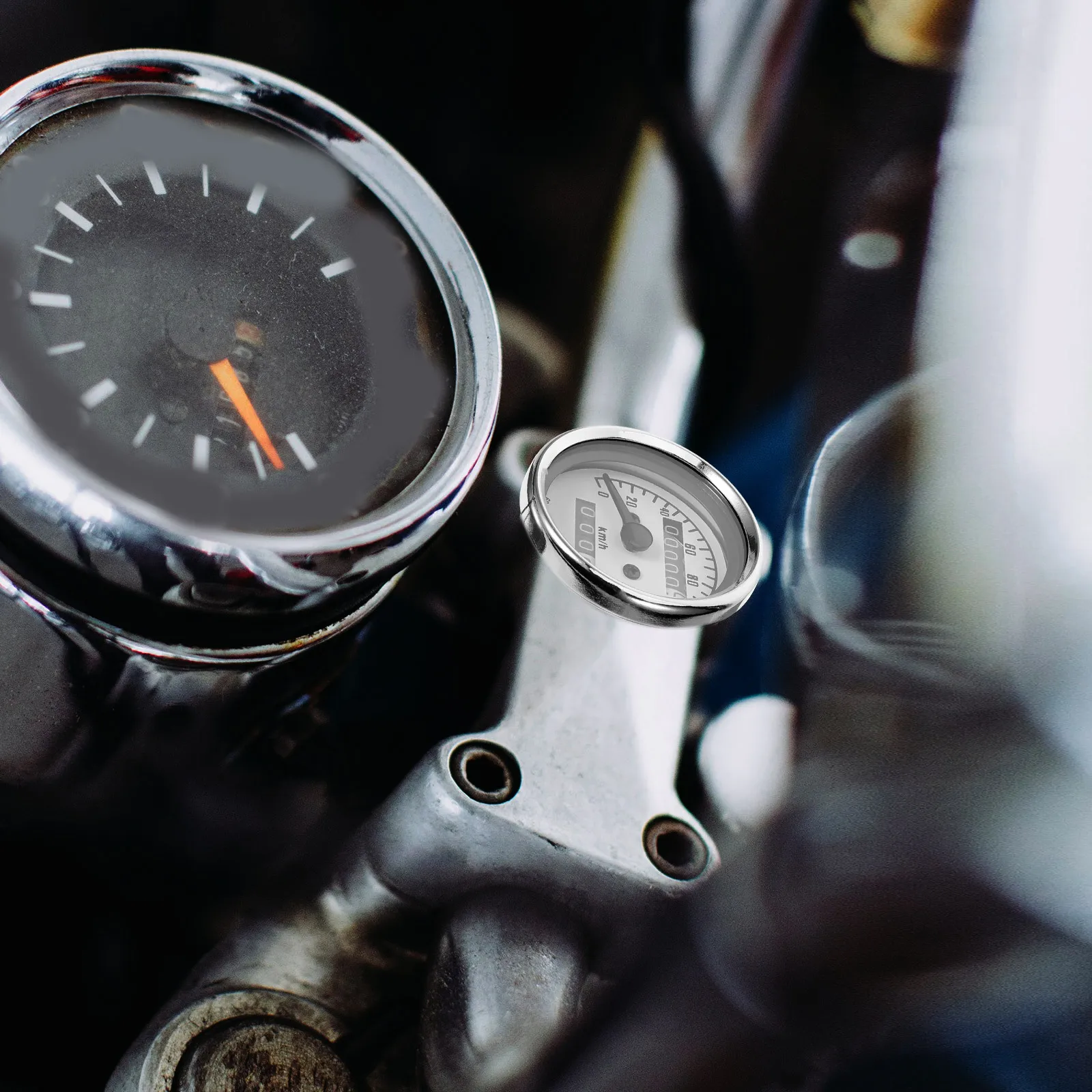 

Pointer Odometer Universal Motorcycle Speedometer Clear Display Accurate Reading Easy Install Modified Motorbike Gauge