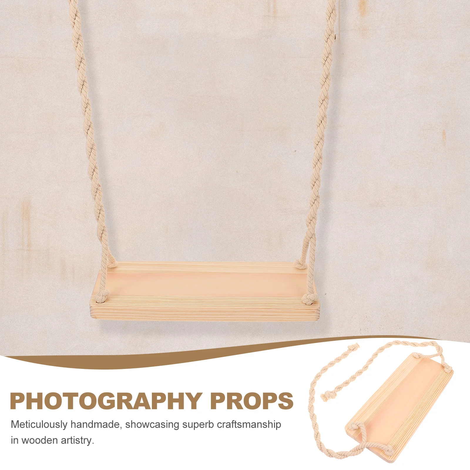 Baby Creative Picture Props Apparel The Swing Wooden Photography for Photoshoot Decor Newborn