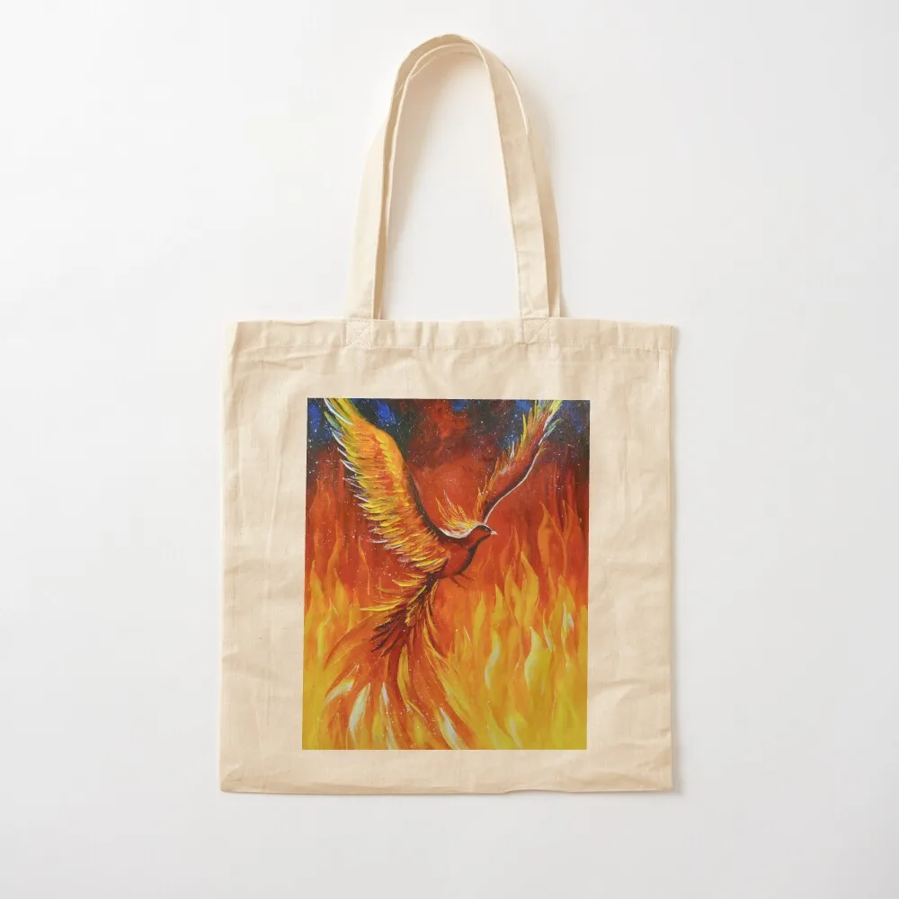 

Phoenix bird Tote Bag Customizable tote great Women's bags custom Canvas