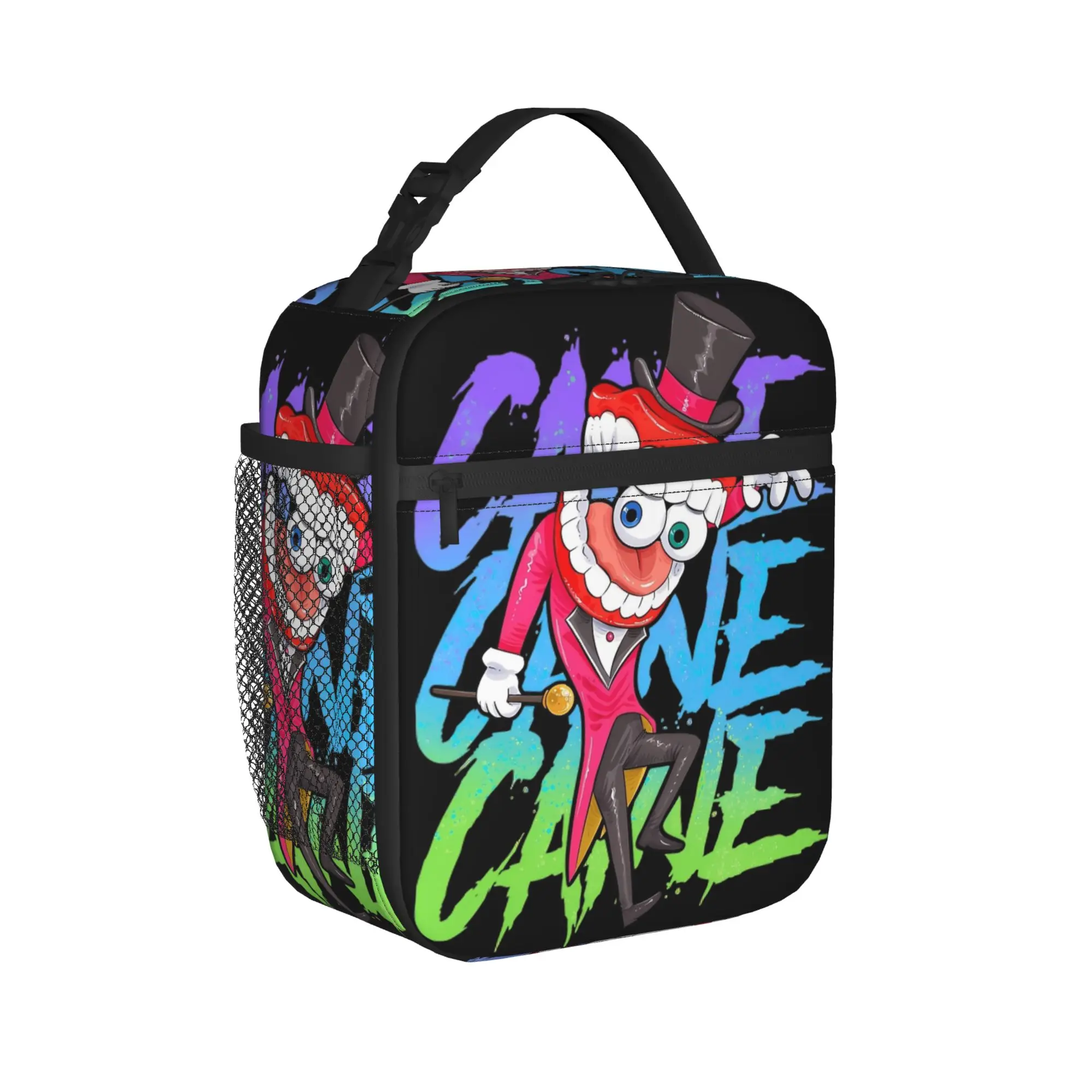 Cartoon Digitals Circus Thermal Insulated Lunch Bags for Travel  Portable Food Container Bags Thermal Cooler Lunch Boxes