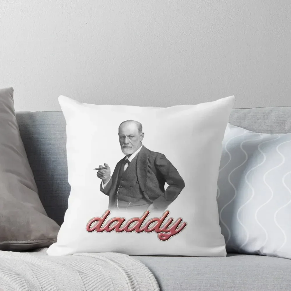 Sigmund Freud daddy psyhology design Throw Pillow Anime Luxury Living Room Decorative Cushions Couch Cushions pillow