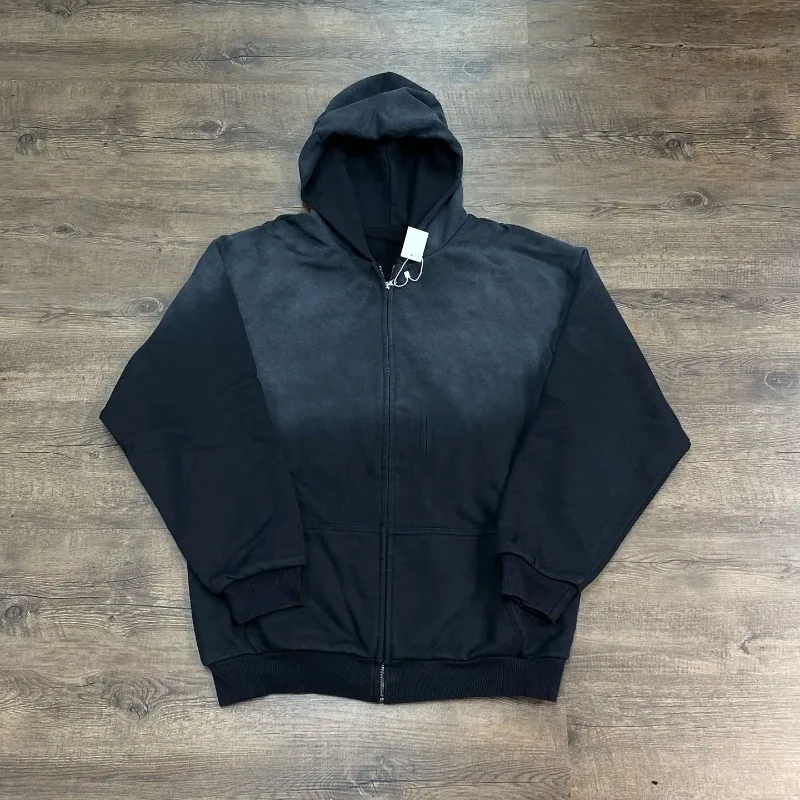 

Двухслойная толстовка YZY Kanye West Black Monkey Spurt Menn, женская уличная одежда, потертые толстовки, свободные пуловеры высокого качества