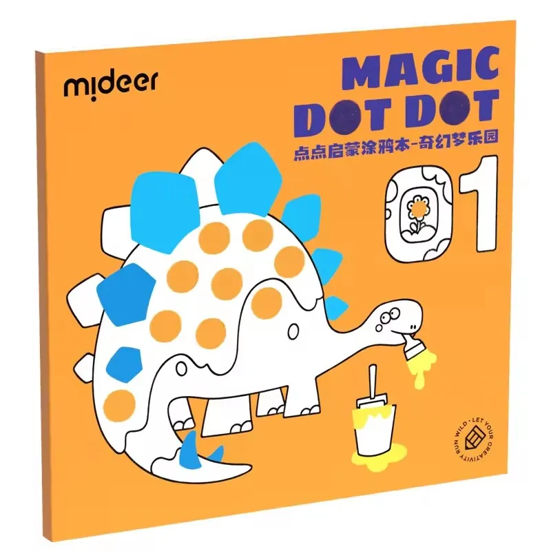 Mideer Magiczna Książeczka do Malowania Kropkami dla Dzieci, Zabawki do Malowania Kropkami, Książka do Kolorowania Graffiti dla Niemowląt i Dzieci od 2 Lat