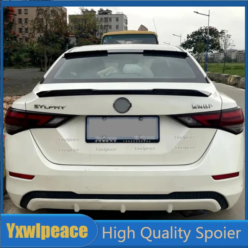 

For Nissan Sentra Sylphy 2020 2021 2022 High Quality ABS Plastic Rear Window Roof Spoiler Trunk Lip Wing Car Accessories