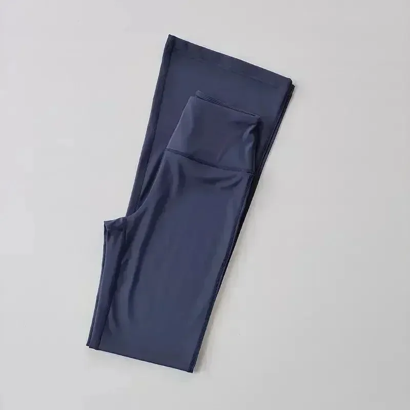 Lemon Groove femmes entraînement pantalon évasé sport Yoga pantalon Super extensible taille haute pantalon évasé Leggings salle de sport