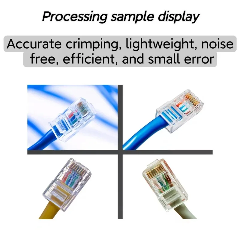 Машина для обжима кристаллической головки Сетевой кабель Телефонная линия Машина для заклепок головки ПК Автоматическая машина для обжима клемм