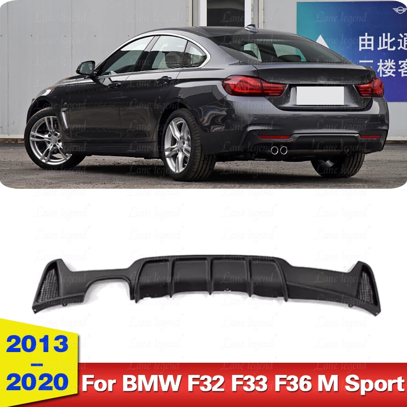 

Rear Bumper Diffuser Lip Guard Spoiler Plate Splitter For BMW F32 F33 F36 435i 2014-2020 M Sport 4 Series