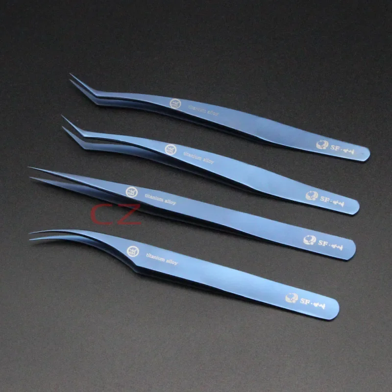 Titanium Alloy High Precision Eyelash Extension Tweezers Special Tool for Professional Lash Artists