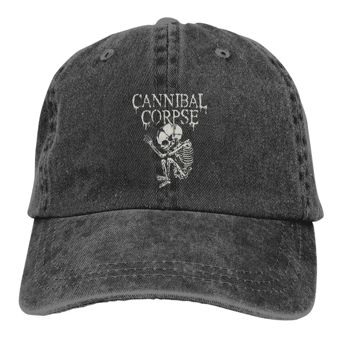 Vintage Cannibal Corpse Baseball Cap Men Women Distressed Denim Headwear Music Band Outdoor Running Golf Gift Caps Hat