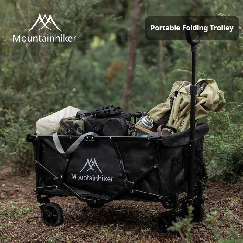 

Mountainhiker Outdoor Camping Cart Trailer Picnic Stand Wagon 180L Large Capacity Outdoor Camping Portable Folding Cart