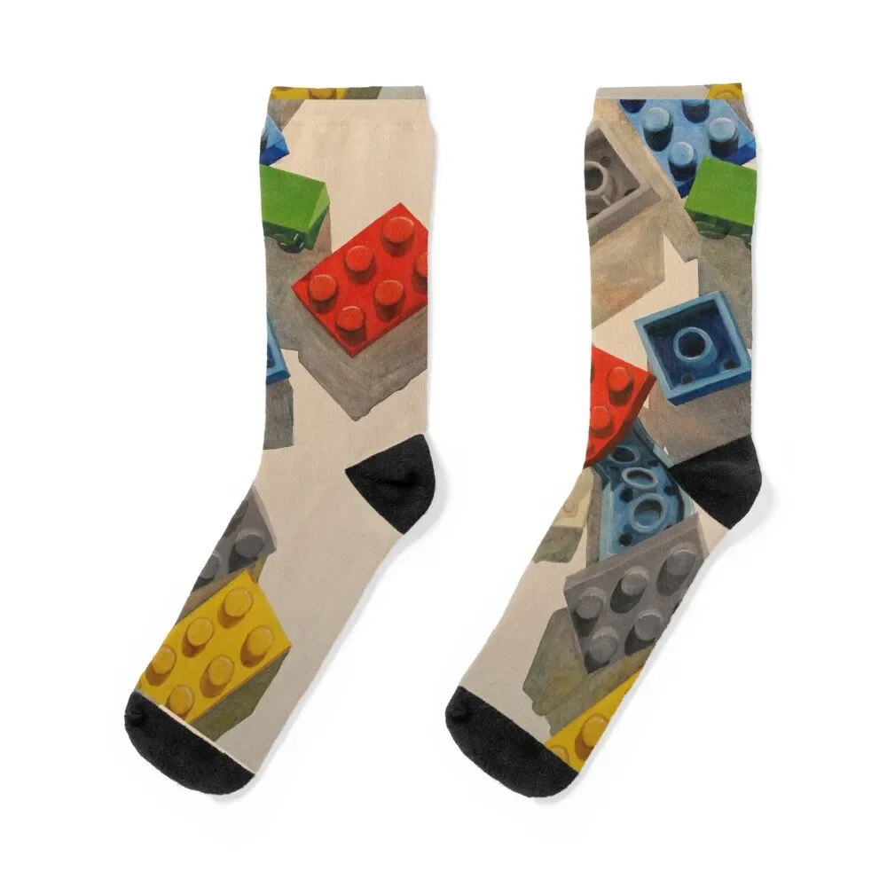 

Painted Bricks 4 Socks with print men cotton high quality Heating sock new year Socks Men's Women's