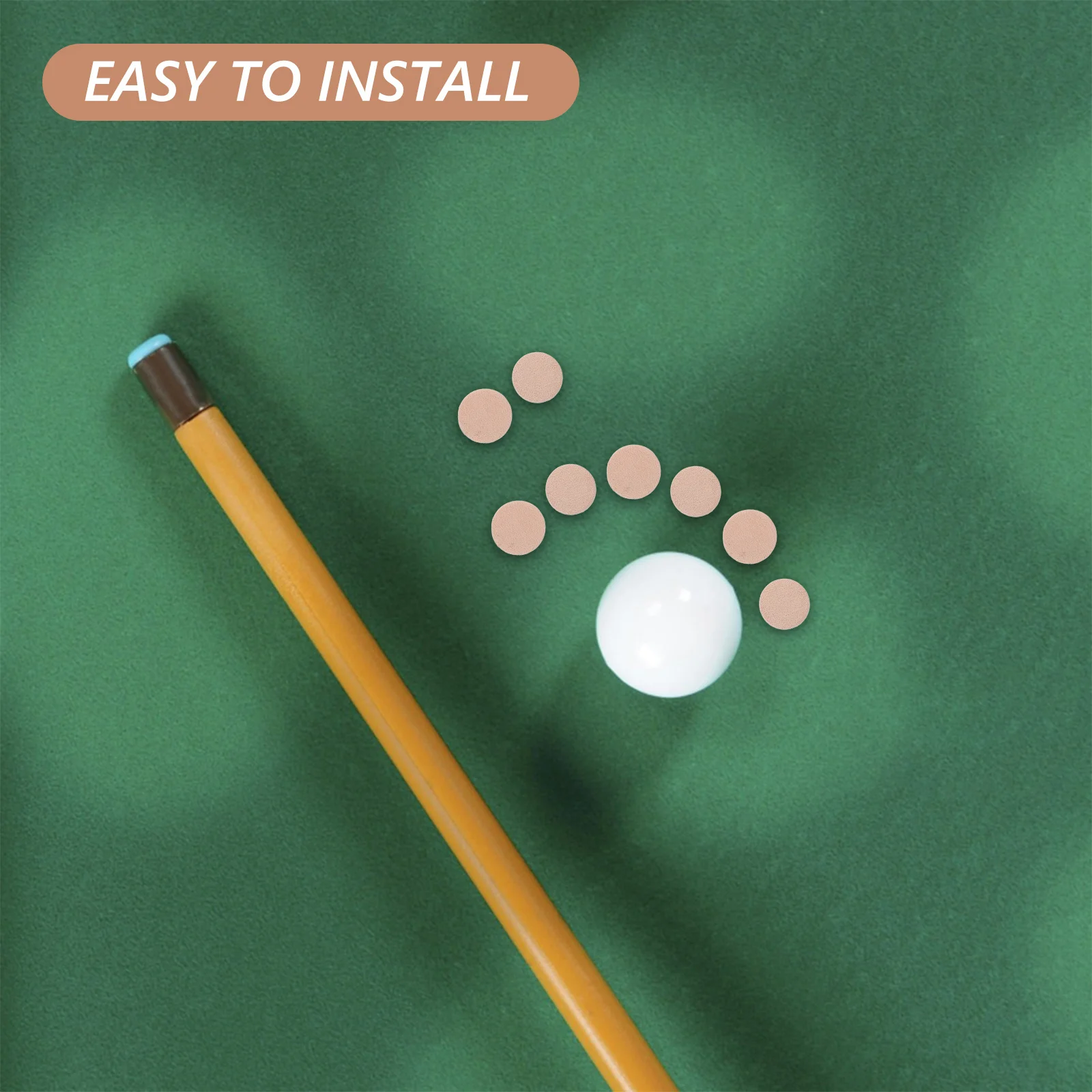 

10 Pcs Billiard Accessories Pool Stick Repair Kit Snooker Tips for Cues Replacement