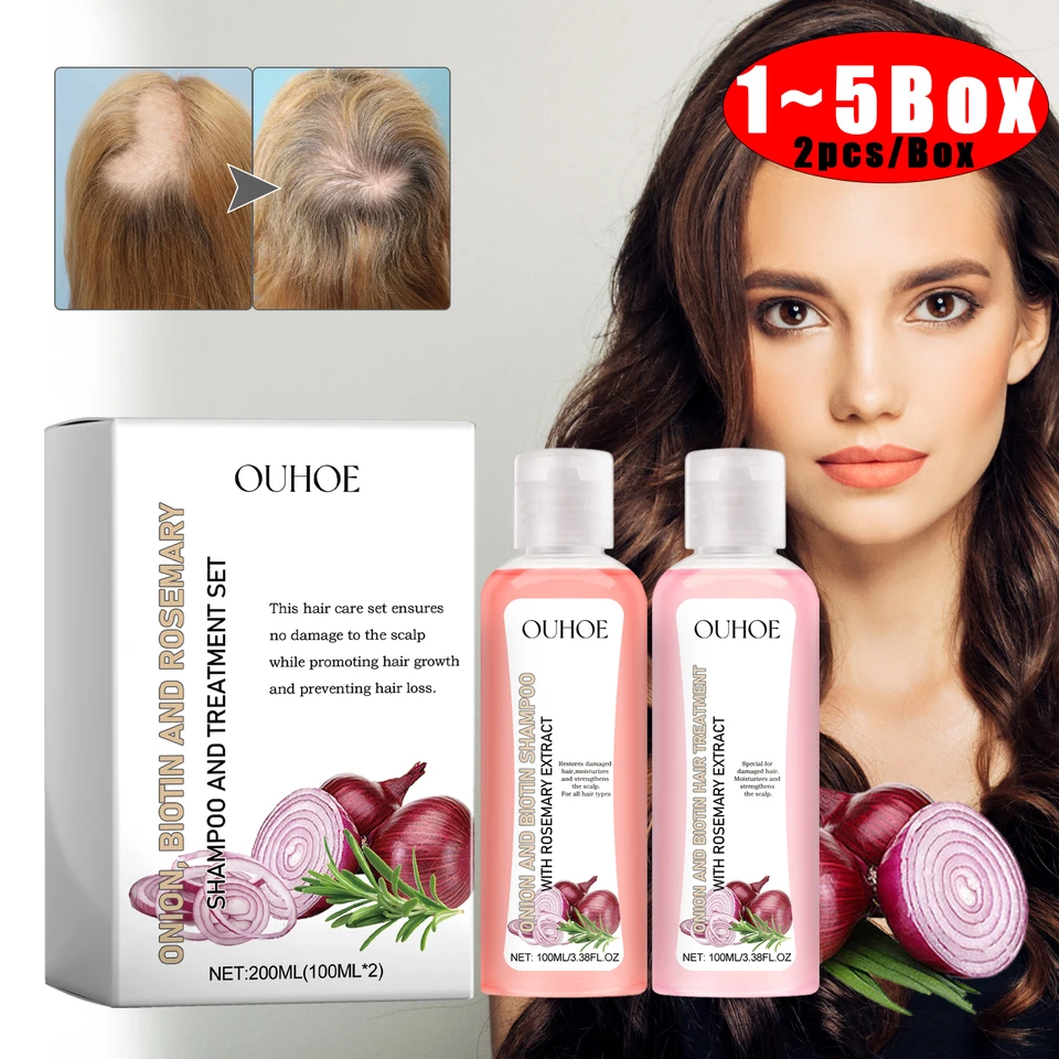 Natural Biotin Rosemary Shampoo and Conditioner Set