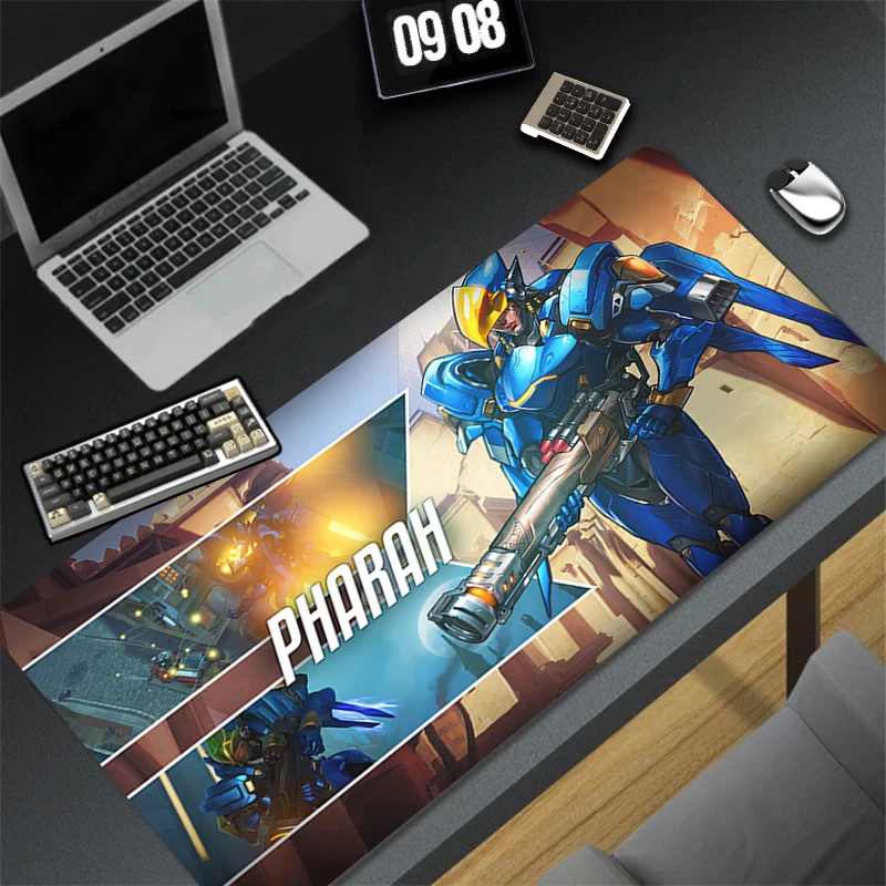 

Pattern Game Mousepad Pad Rubber Mouse Mat Desk Gaming Non Slip Table Mat Gamer Cabinet O-overwatch Pharah Mousepad Keyboard Pad