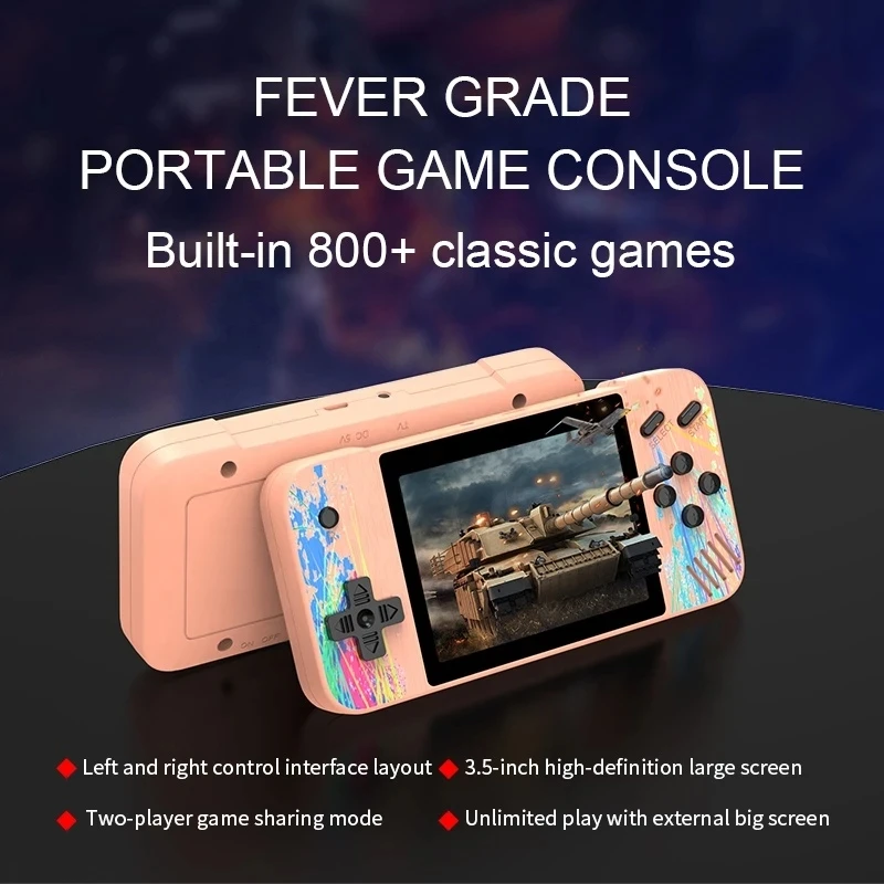 800 In 1 G3 Handheld Game Players Portable Mini Video Gamepad 3.5inch LCD Screen Single/Double Retro Arcade Classic Game Console