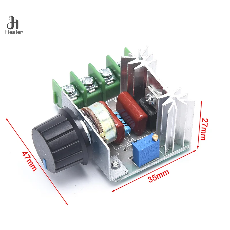 1pc Dimmer 220V 2000W Speed Controller Dimmer Switch Electronic Voltage Regulator