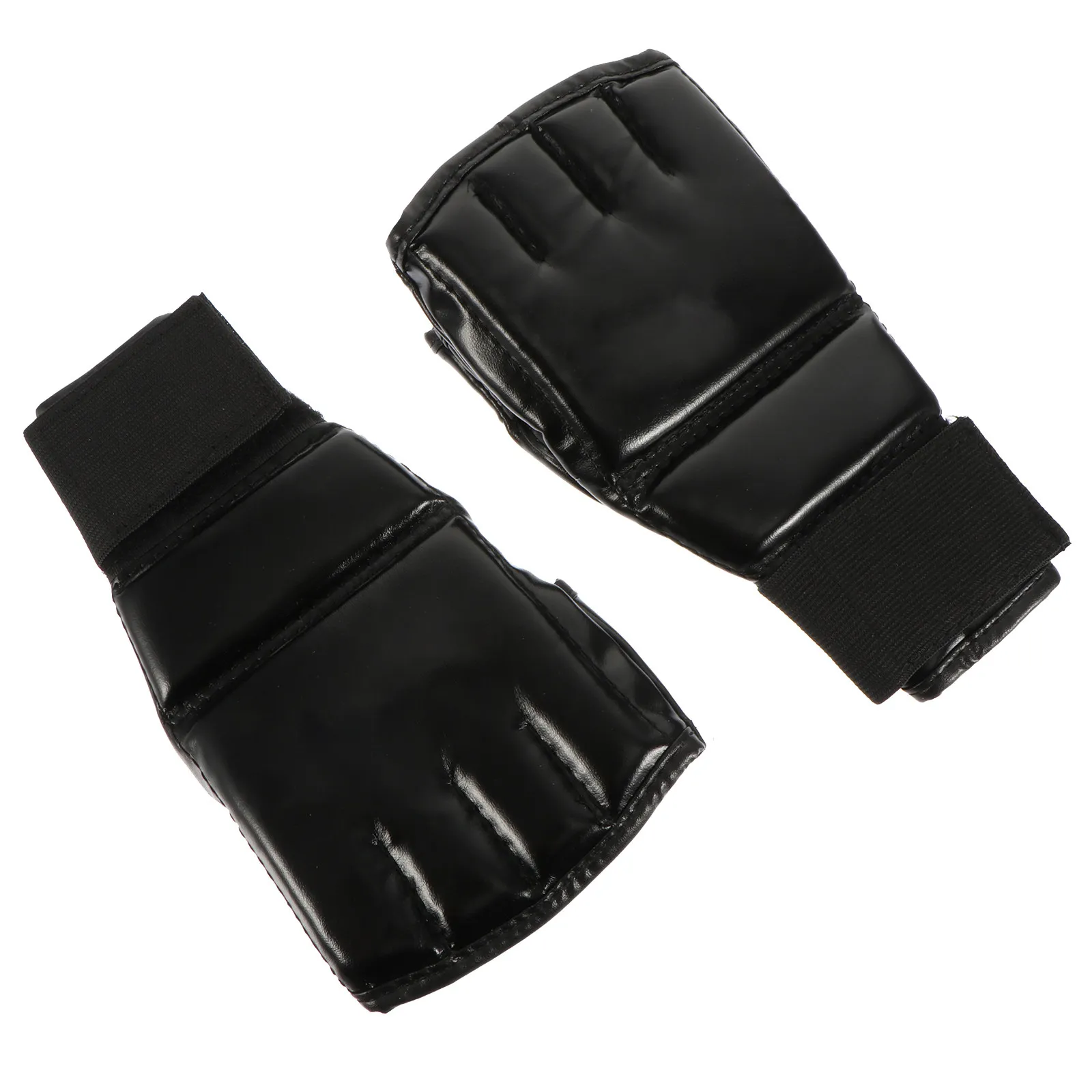

1Pair Half Finger Boxing Gloves Professional Training Sparring Kickboxing Gloves Breathable Palm Widened Wrist