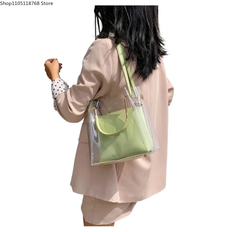 

Женская сумка через плечо Jelly Candy, летняя пляжная сумка для женщин, сумки-мессенджеры, сумка-ведро Bolsa Totes