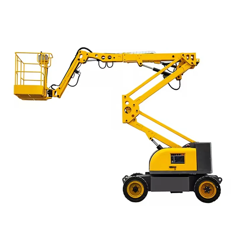 Customize Mobile Aerial Work Platform Man Lift 300kg  Self Propelled Boom Lift Articulated Curved Arm Elevator Lifter Machine
