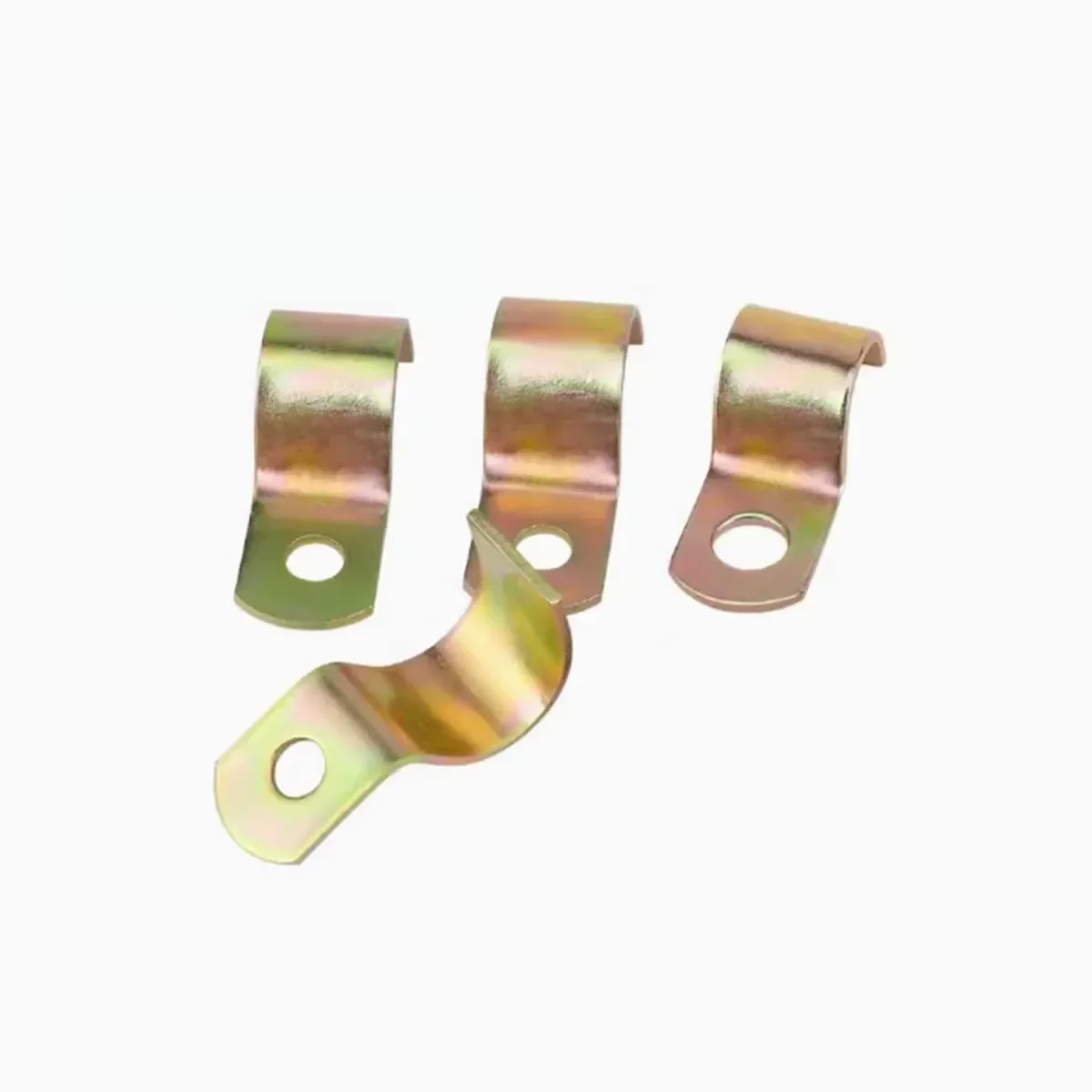 P-Type Single-Sided , Half Code Single Hole Saddle Clamp, Instrument Pipe Clamp, Galvanized Single Pipe Clamp