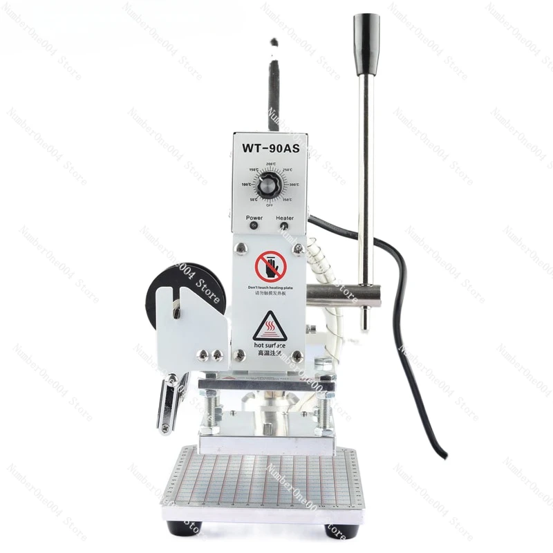 

Mechanical Gold Stamping Machine Table Type Small Leather Hot Stamping Machine Font Indentation Imprint Pressing Label Machine