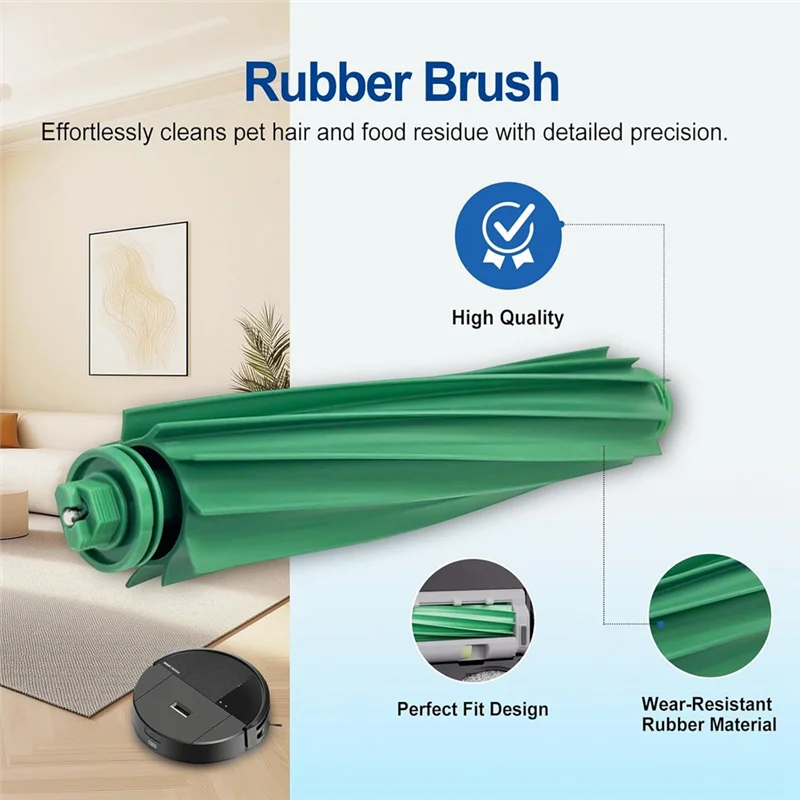 مجموعة الفرشاة الرئيسية البديلة B51C لـ Irobot Roomba Plus 405/505 Combo، تتضمن فرش دوارة متينة وأداة تنظيف