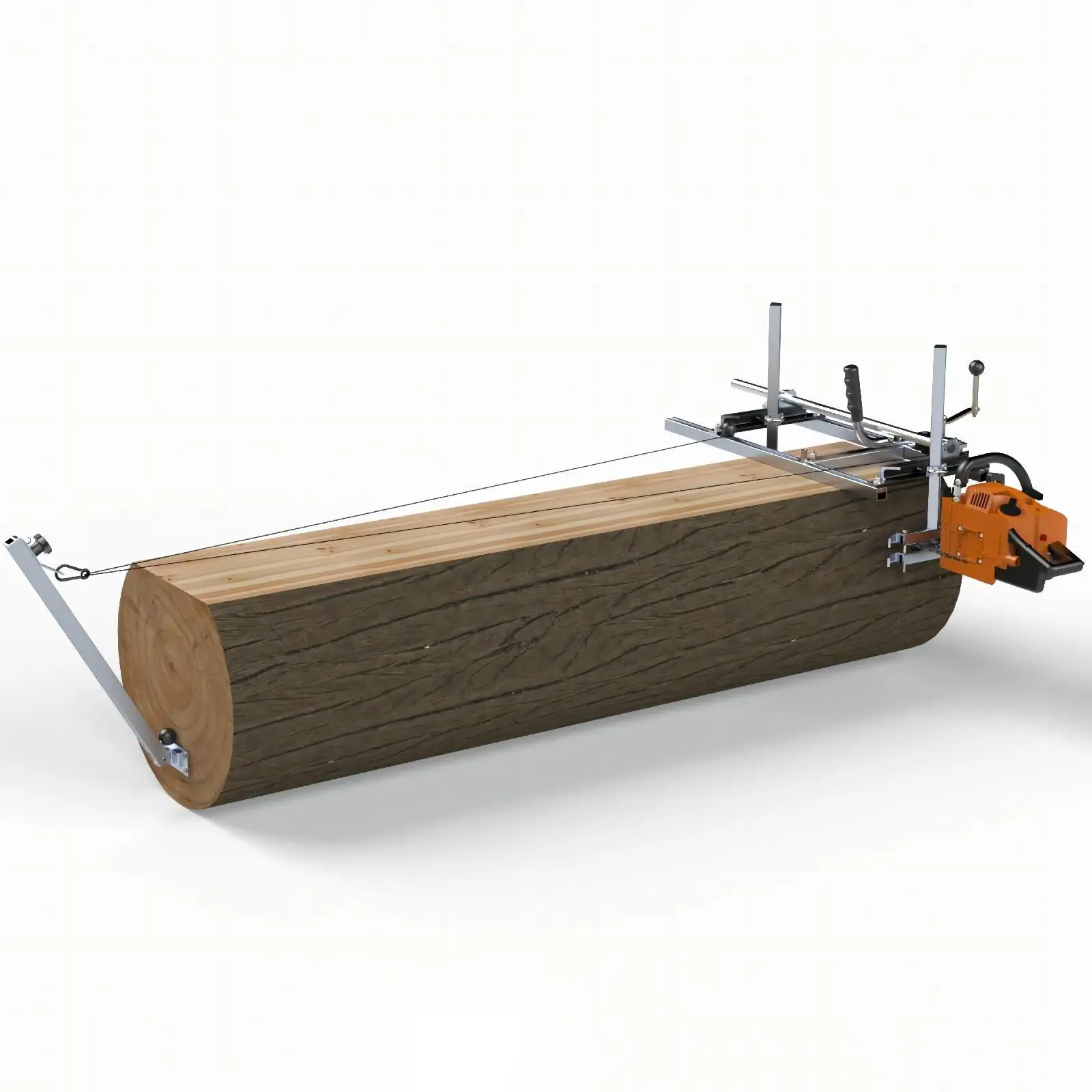 Woodworking Chainsaw Mill Winch Kit Enhanced Efficient Milling Tool Metal Aluminum Accessory for Garden Sawmill