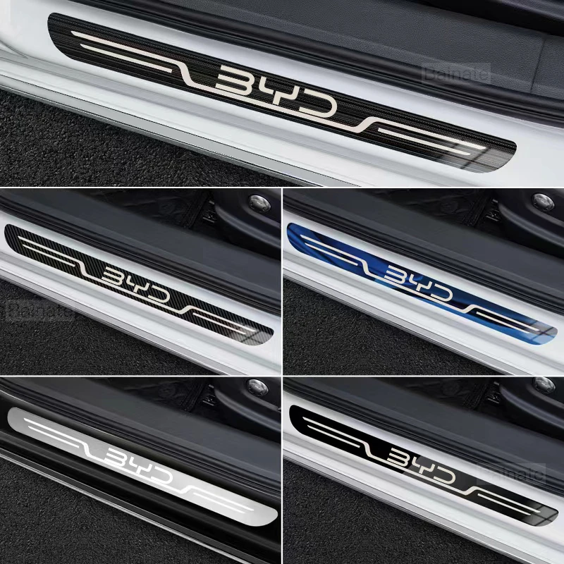 For BYD Dolphin 2023 2024 EV Seal 2023 2024 ATTO 3 Qin PLUS Stainless Steel Scuff Plate Door Sill Guards Thresholds Cover Trims