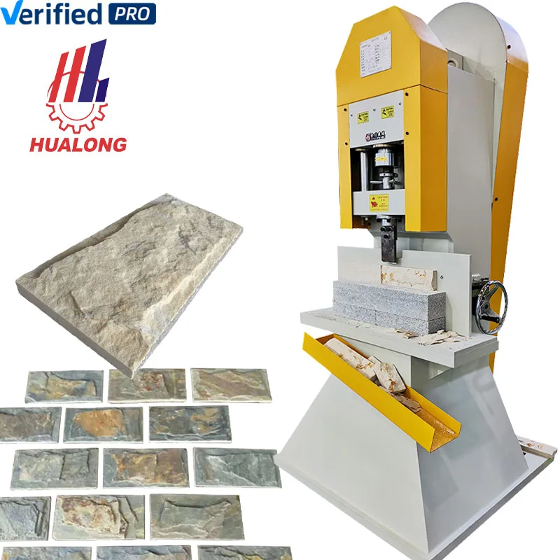 Hualong Machinery HLSY-S74 Decorative Culture Cladding Stone Brick Making Cutting Marble Split Face Stone Wall Panel Machine