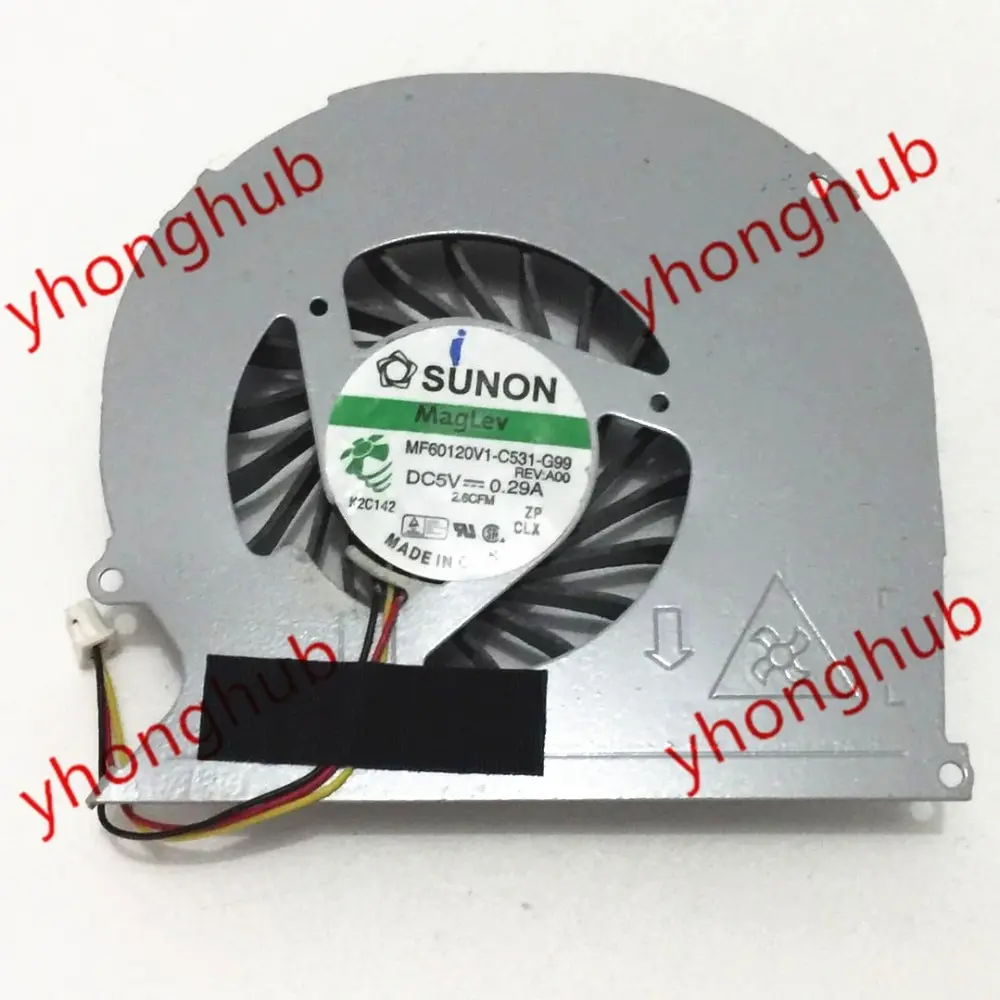 

SUNON MF60120V1-C531-G99 MF60120V1-C530-G99 3-wire DC5V 0.28A Server Cooling Fan Both model Can Replace