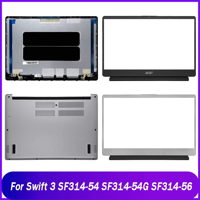 New Rear Lid For Acer Swift 3 SF314-54 SF314-54G SF314-56 Laptop LCD Back Cover Front Bezel Bottom Base Case A B D Shell Silver