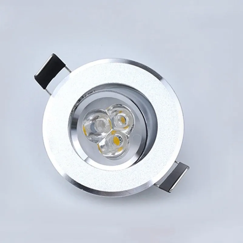led mini down light 3W led spot light recessed lights ac85-265v ceiling light Aluminium 68mm