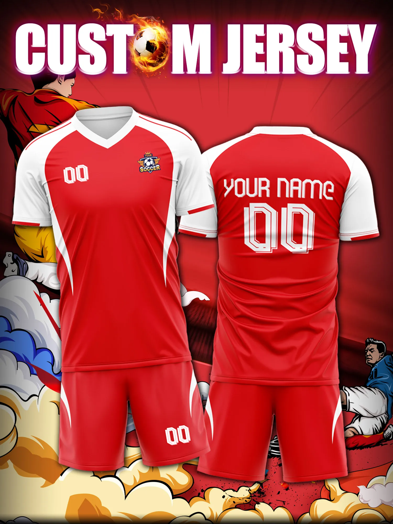 

Спортивные футболки с V-образным вырезом для мужчин и женщин 2026 года с индивидуальным нанесением имени и номера, быстросохнущие, модные, с технологией сублимации