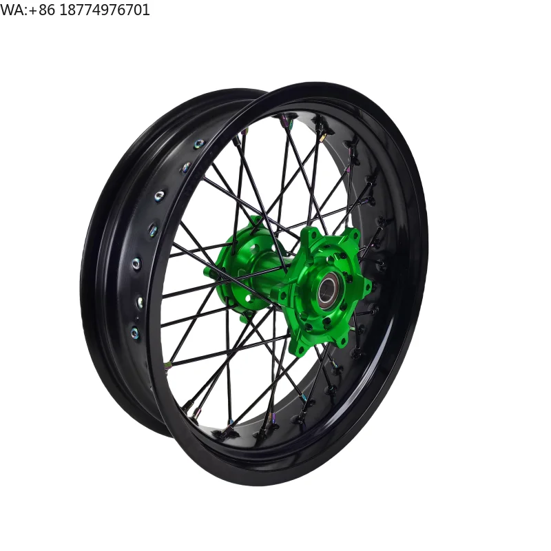 

7116-T6 Aluminum Alloy Wheel Rim CNC Wheel Hub 17 Inch Motorcycle Wheel Sets for Kawasaki Kx Klx 125 250