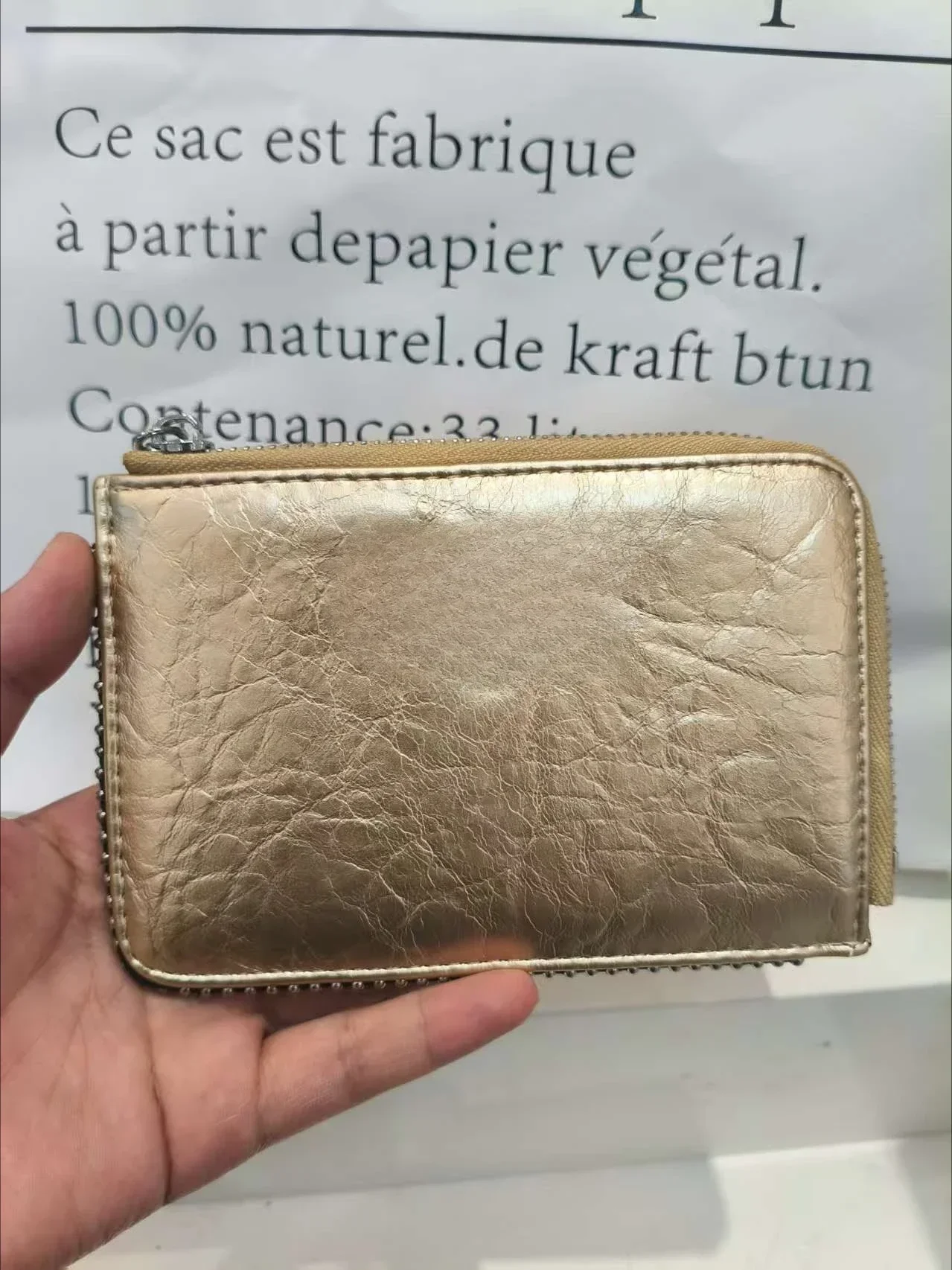 

Cardholder: Fashionable French Luxury Leather Multi-purpose Elegant Wing-shaped Beaded Fashion Card Bag