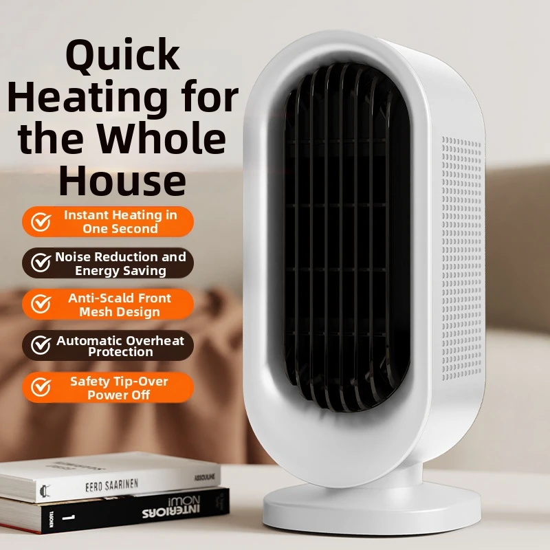 Space Heater Indoor Portable Electric PTC Heater Desktop Fast Warming Bedroom Office Sitting Room Instant Heating Space Heater