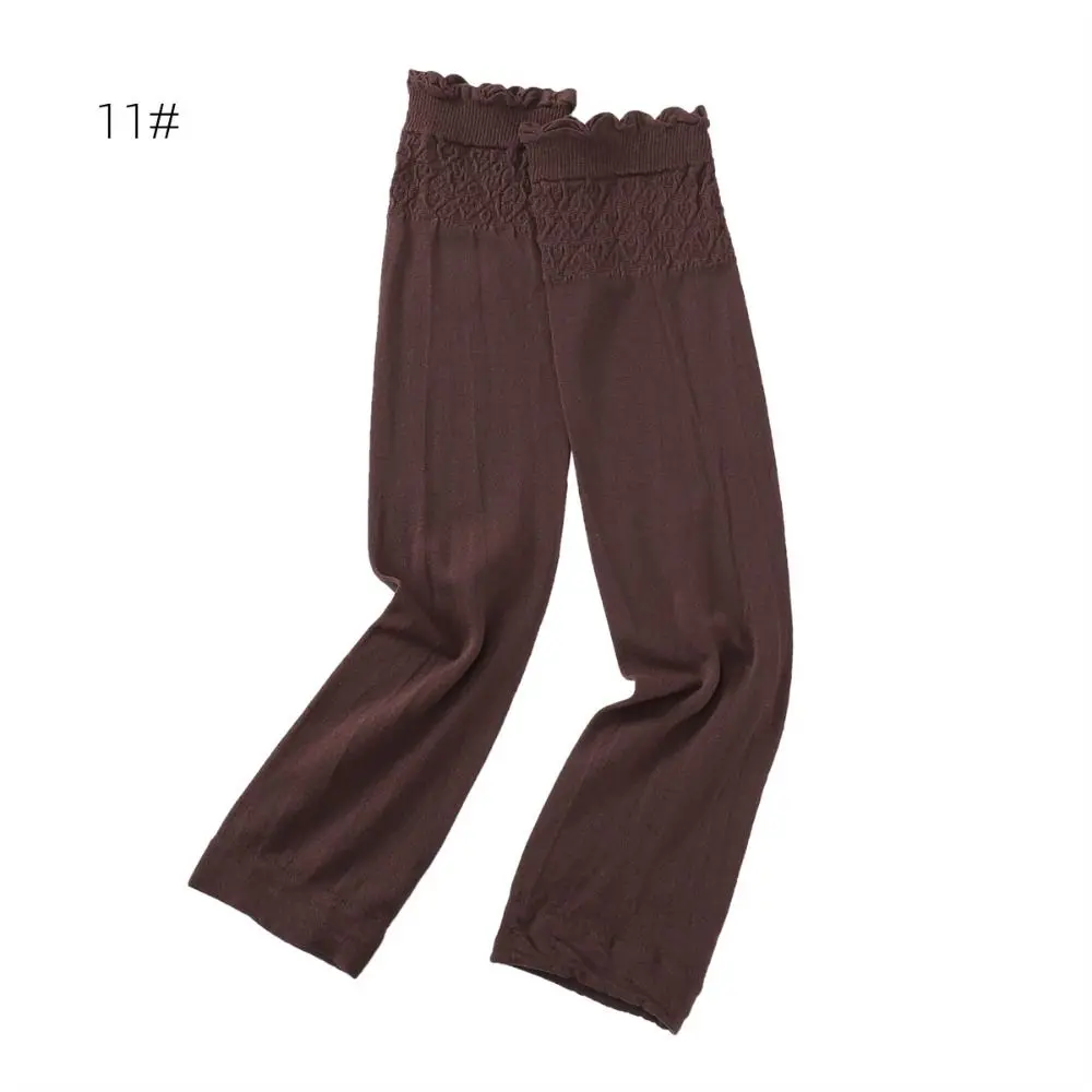 Elastic Fabric Thin Sun Protection Sleeves Sun Protection Anti-UV Stretch Fabric Armbands Solid Color Lace Ice Sleeves Summer