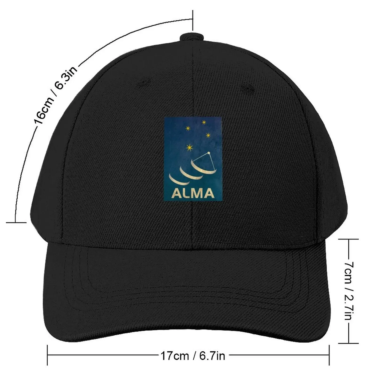 Atacama Large Millimeter Array logo - vintage look Baseball Cap Mountaineering Streetwear party Hat Vintage Golf Women Men's