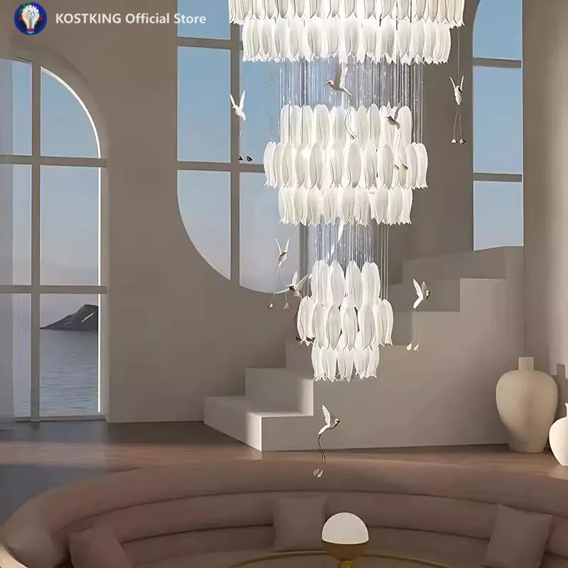 

Nordic home decoration, restaurant chandelier, villa chandelier, ceiling lamp, stair chandelier, indoor lighting lamps