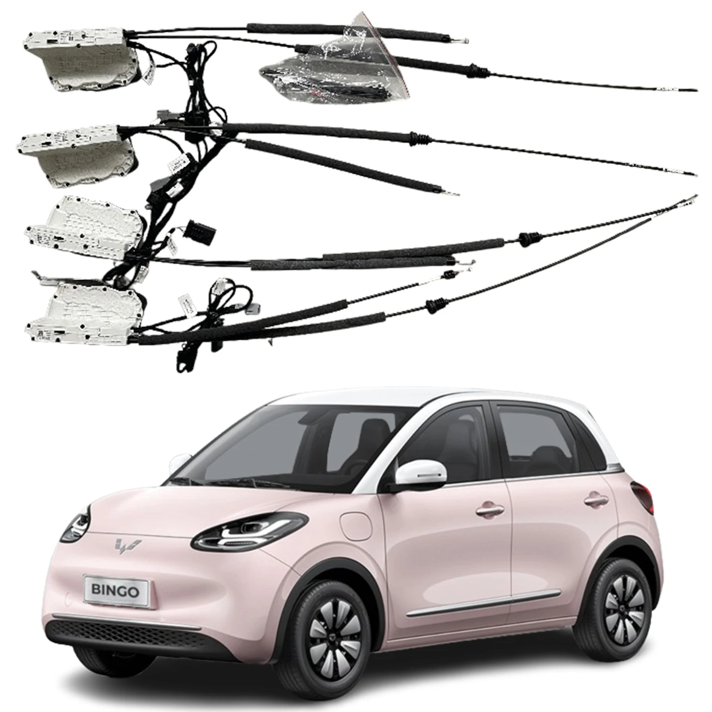 

Система плавного закрывания автомобильных дверей с электроприводом (вакуумный доводчик) для Wuling Bingo 2023+ по заводской цене