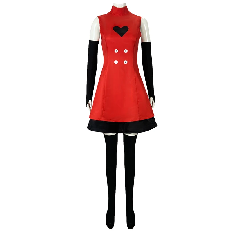 Anime Hotel Charlie Cosplay Hazzbin Charlie Morningstar Cosplay Costume Red Uniform Mad Fight Suit Anime Halloween Party