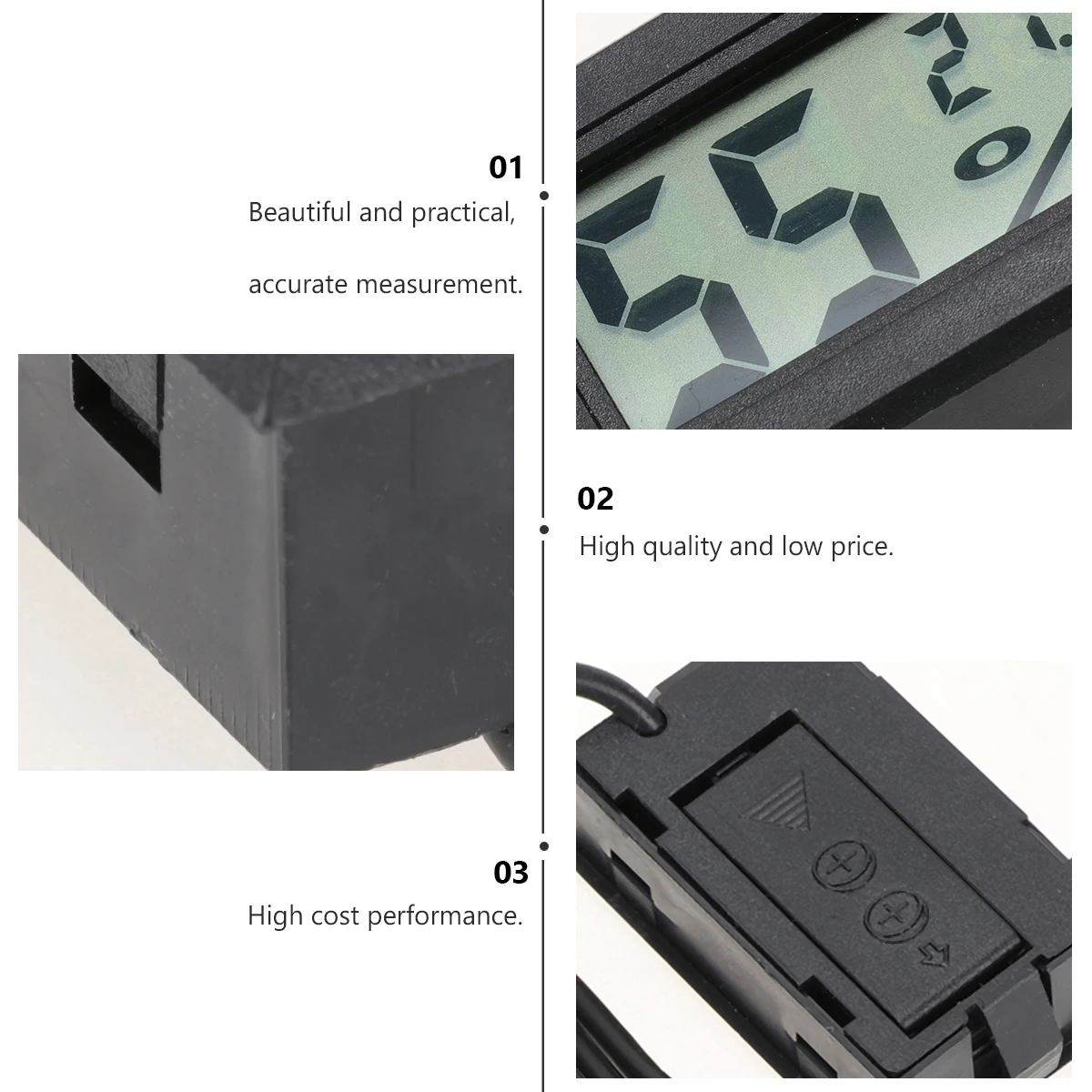 

5pcs Digital Hygrometer Thermometer Lcd Temperature Humidity Meter Indoor Outdoor Mini Hygroscope High Accuracy Stable Long