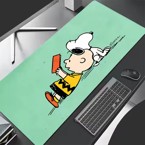 Mouse Pad XL Lockedge Large Gaming Accessories Computer Gamer Keyboard Pad Mouse Mat Desk XXL Cartoon Snoopy Mousepad For gift
