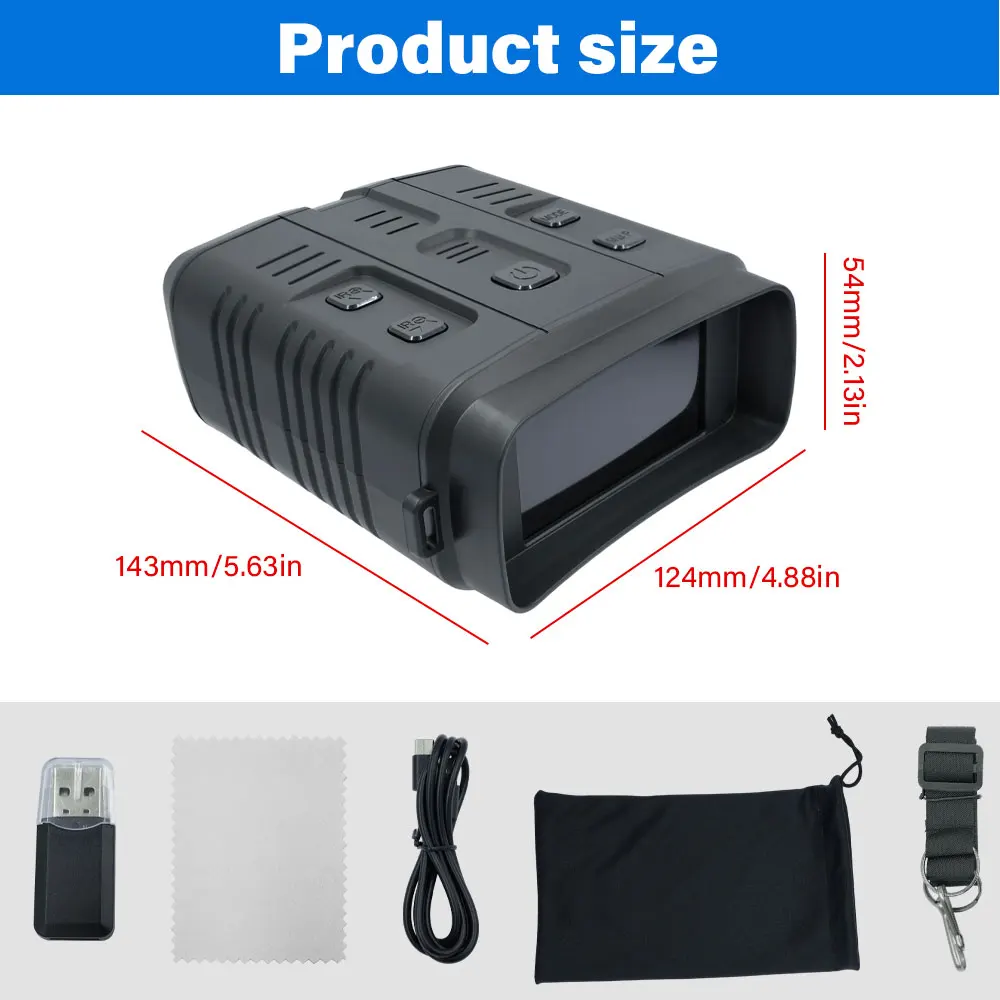 4K Binocular Night Vision Device 10x Digital Zoom 800m Infrared Wifi Telescope, Used For Outdoor Hunting And Camping