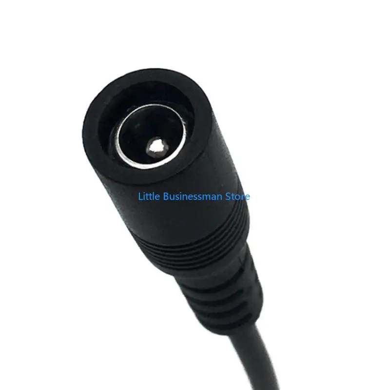 Power Receptacle Conversion Cable 2-Pack with Female 5521 Inlets and Molded Ends for Direct No-Solder Format Changes M76A