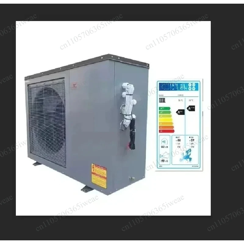 Integrated 8.2kw wireless power supply variable frequency air heat pump for water heater