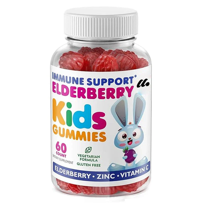 

Elderberry Children's Soft Candy - Contains Black Elderberry Extract, Vitamins, and Zinc Herbs to Promote Children's Immunity