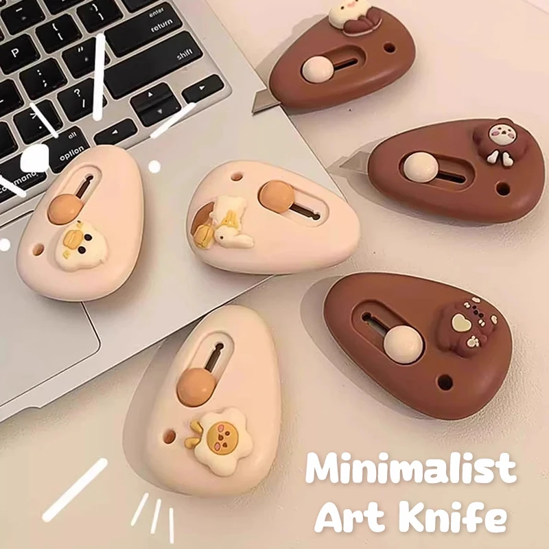 Cartoon Utility Knife Pocket Avocado Fruit Art Express Box Paper Cutter Craft Wrapping Tools Stationery