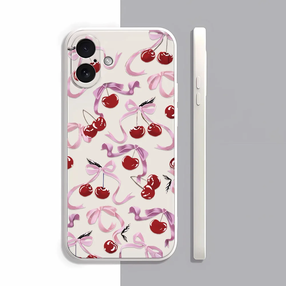 

Чехол для телефона Cherry для iPhone 17 Pro Max/17 Pro/17/16/16 Pro/15/14/13/12/11/Pro/Plus – модный, эстетичный, в подарок другу